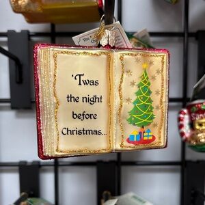 Old world Christmas the night before Christmas ornament